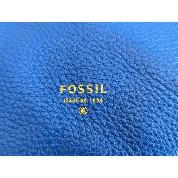 Fossil Royal Blue Leather Crossbody Bag - Picture 3 of 15